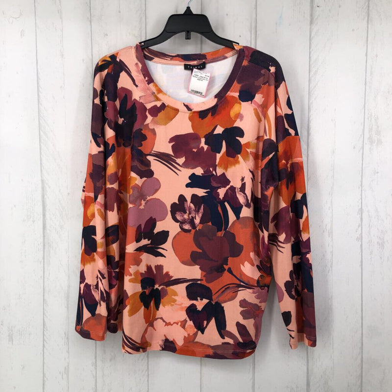 M l/s flower print top