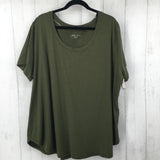 3X Scoop neck s/s tee