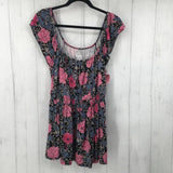 2 flutter slv floral top