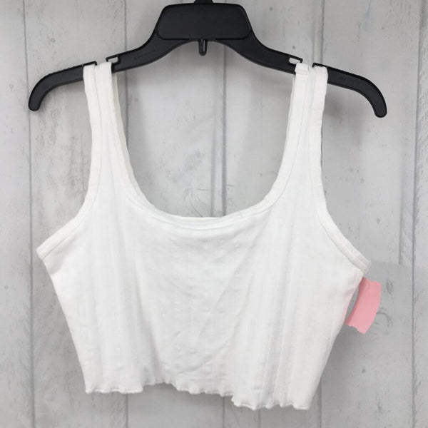 M Ribbed crop tank