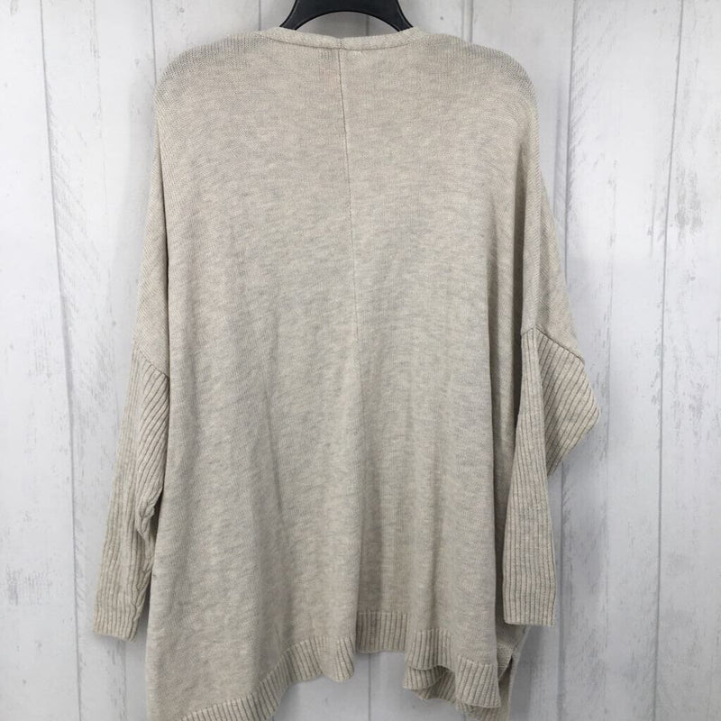 XL l/s open cardigan