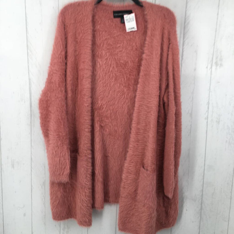 XL l/s pocket open cardigan