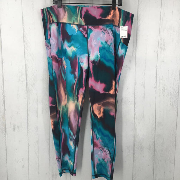 2x tie-dye yoga pants