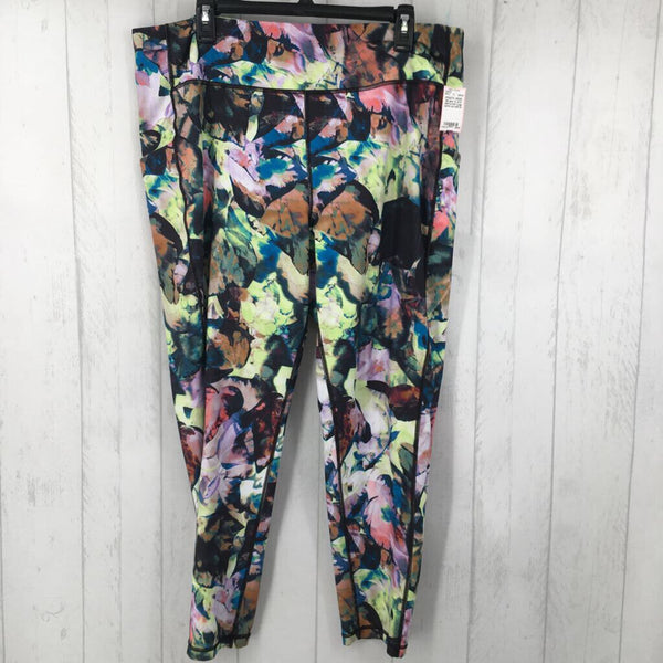 2x print side pocket yoga pants