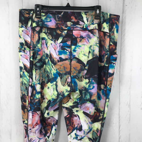 2x print side pocket yoga pants