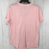 M Striped v-neck s/s tee