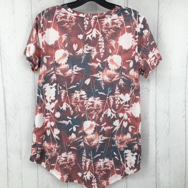 M v-neck printed s/s tee