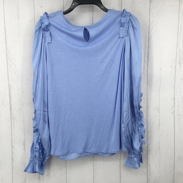 R45 M Silky ruffled l/s top