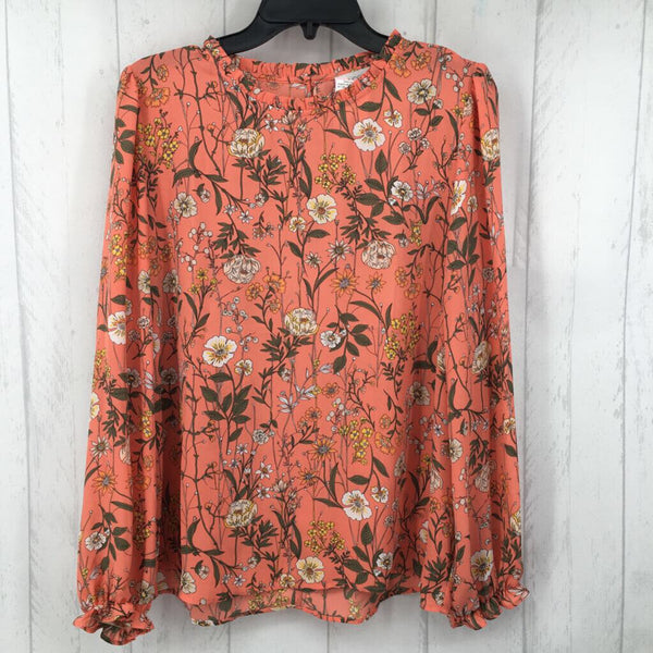 L Flo print l/s top