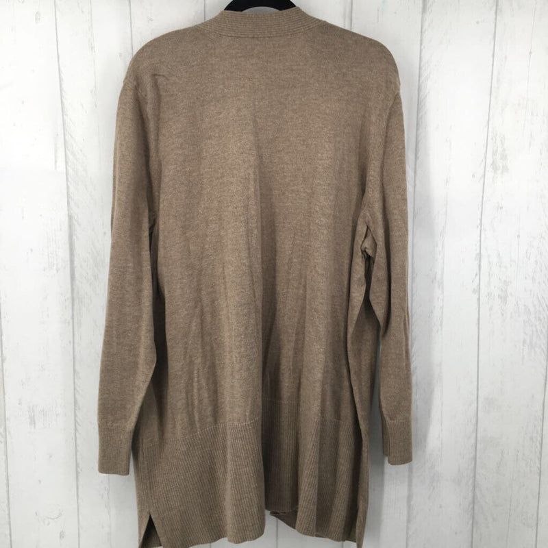 R40 3x l/s open cardigan w/ pockets