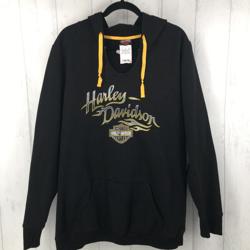 3x l/s pullover hoodie