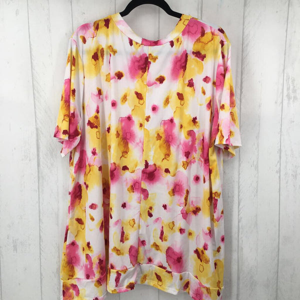 3x s/s flower print top