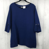 2x tie slv s/s top