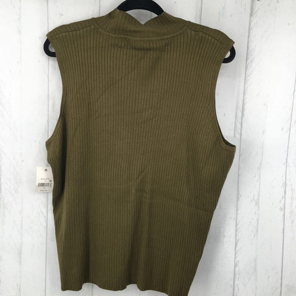 R28 3x ribbed mock neck tank