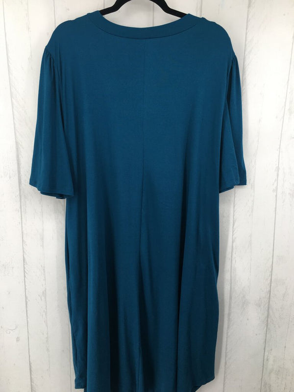 1xl s/s v-neck dress