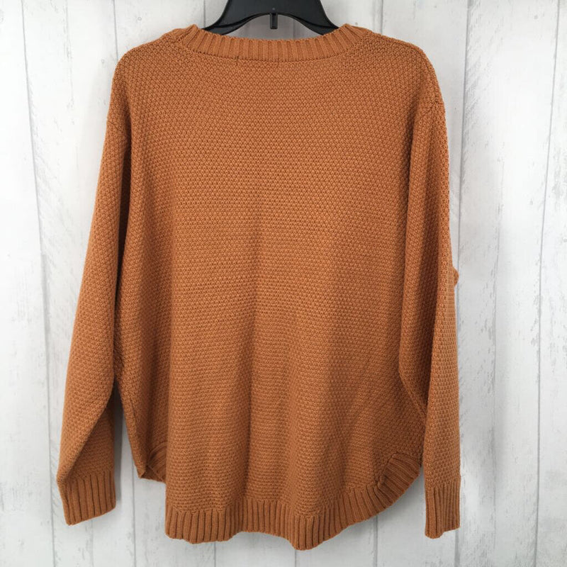 XL l/s waffle pullover sweater