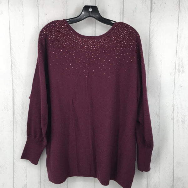 R56 L v-neck embellished sweater