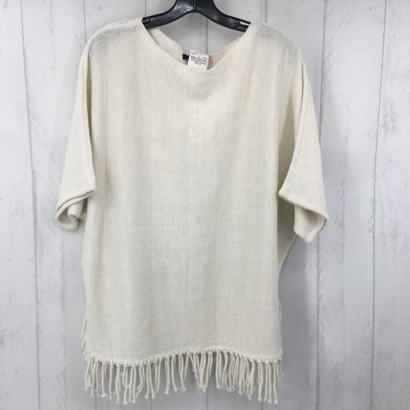 XL s/s fringe sweater