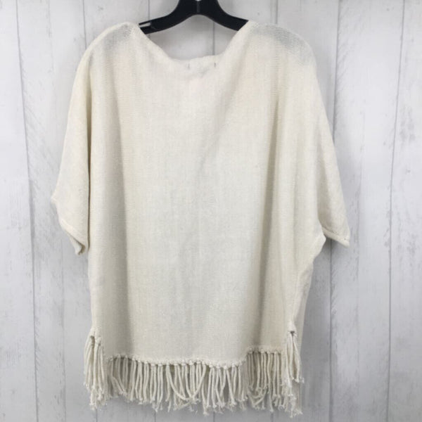 XL s/s fringe sweater