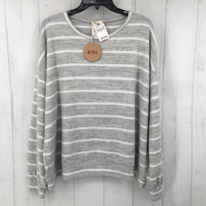 S l/s stripe sweater