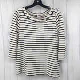 XLP 3/4 slv stripe top