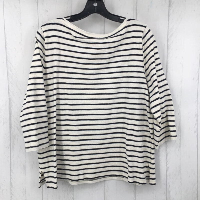 XLP 3/4 slv stripe top