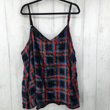 R45 4X Velvet plaid tank