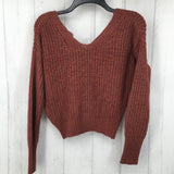 M Button front sweater