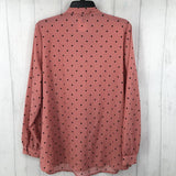 14/16 Polka dot tie front l/s top