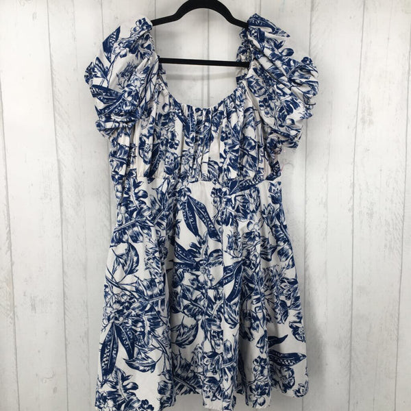 XXLP Flo print puff slv dress