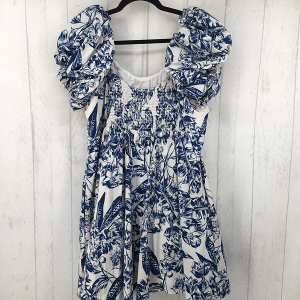 XXLP Flo print puff slv dress