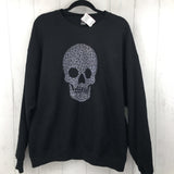 2XL Animal print skull sweatshirt