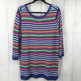 2x elbow slv stripe sweater