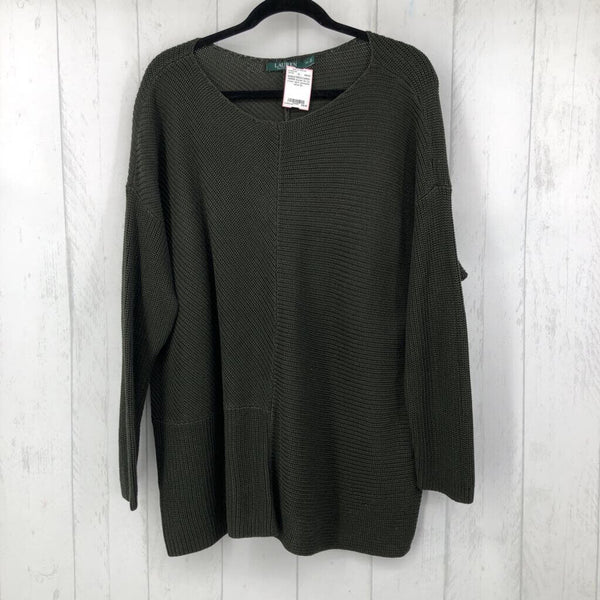 2x l/s crew neck sweater