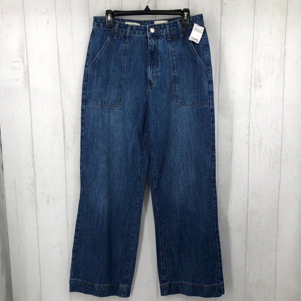 10 Hi-rise wide leg jeans