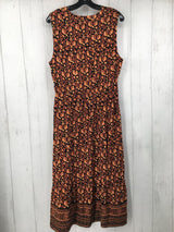 L Flo print slvls dress