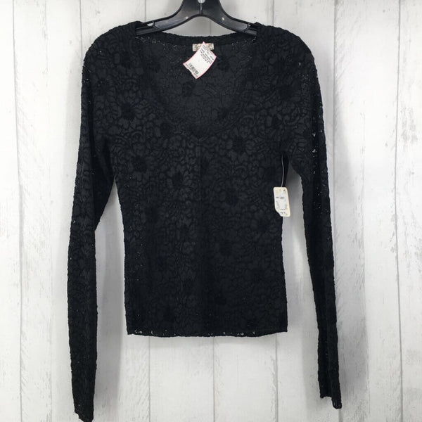 S Lace l/s top