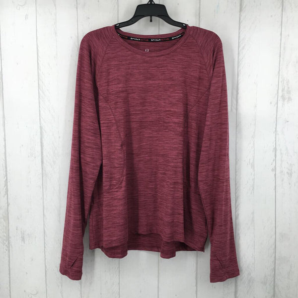 XL l/s marled top