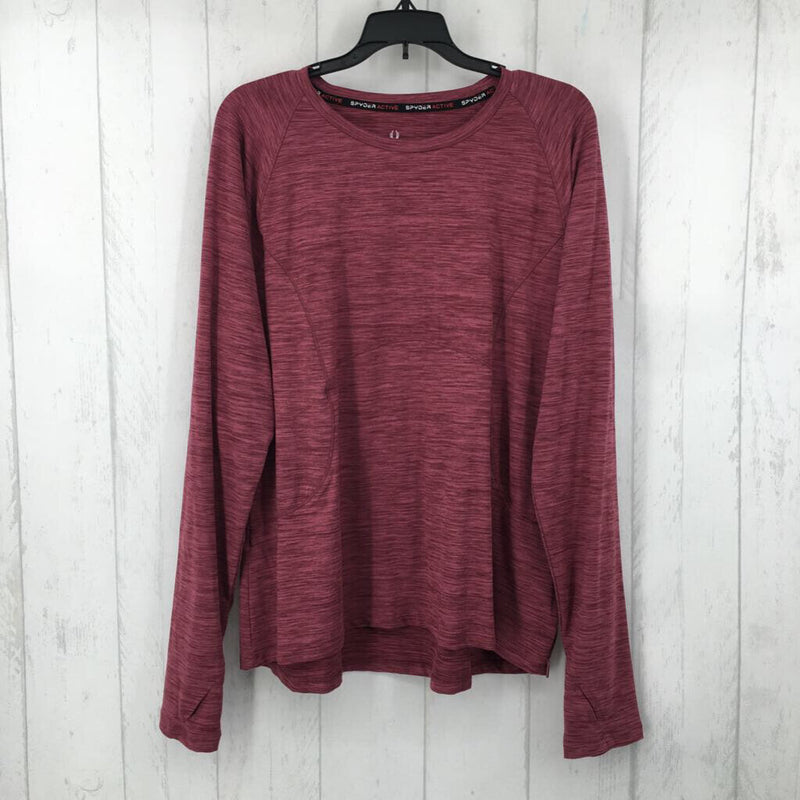 XL l/s marled top