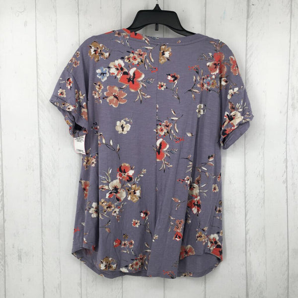 0(XL) s/s flower print top