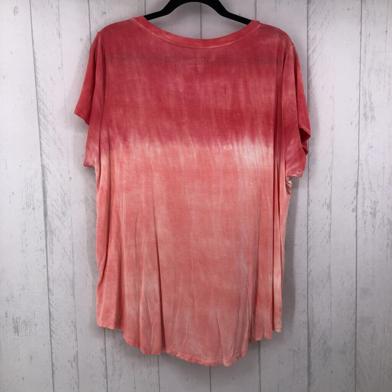 2x s/s ombre twist top