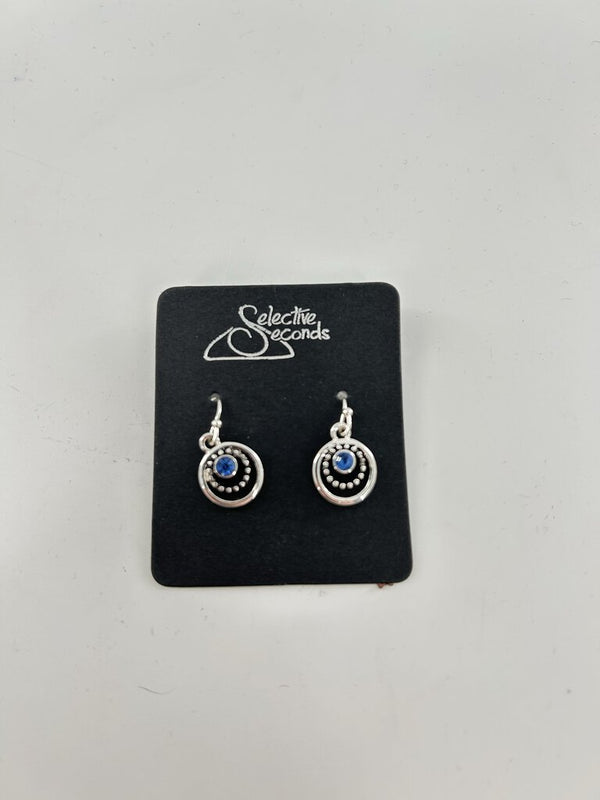 Blue stone earrings