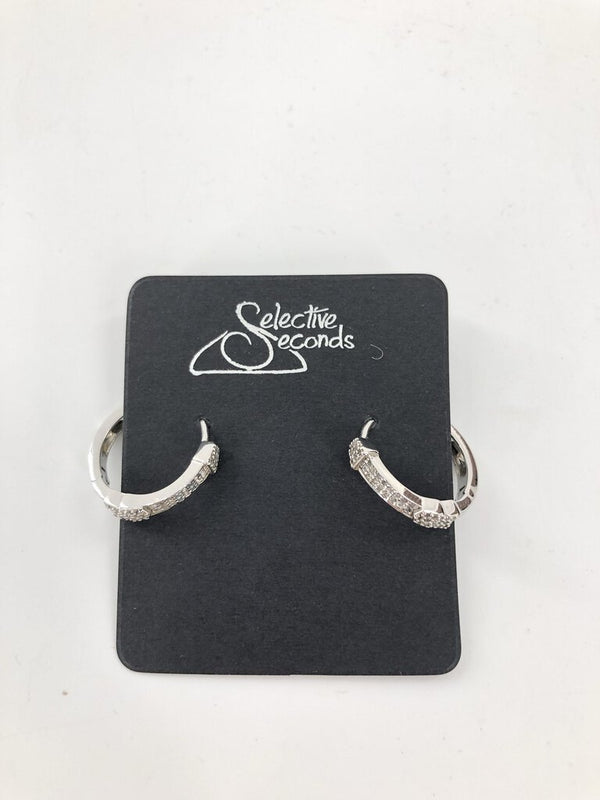 Silver hoop earrings