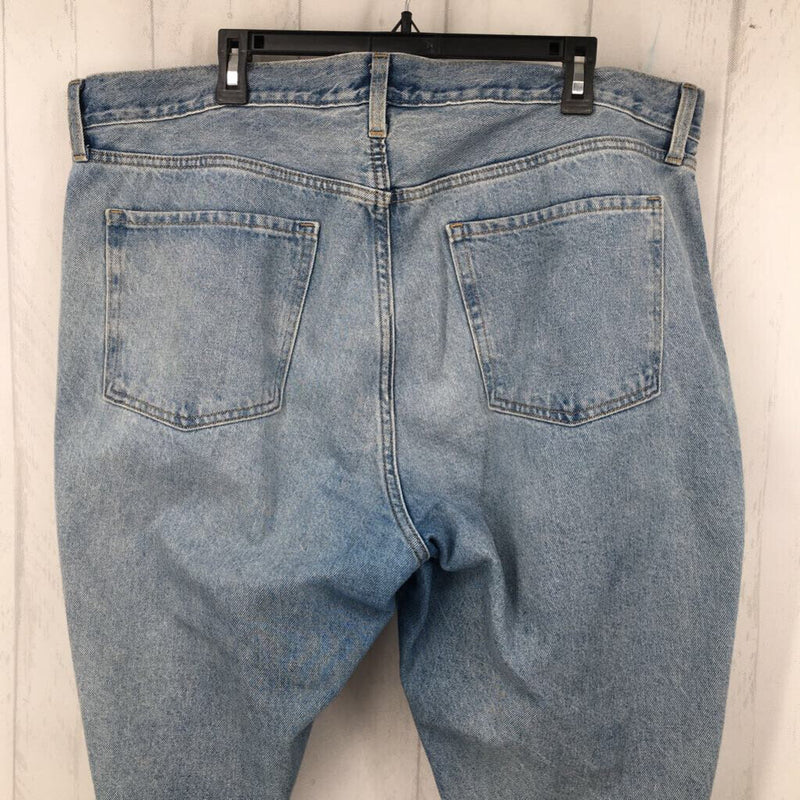 18 Hi-rise slouchy straight jeans