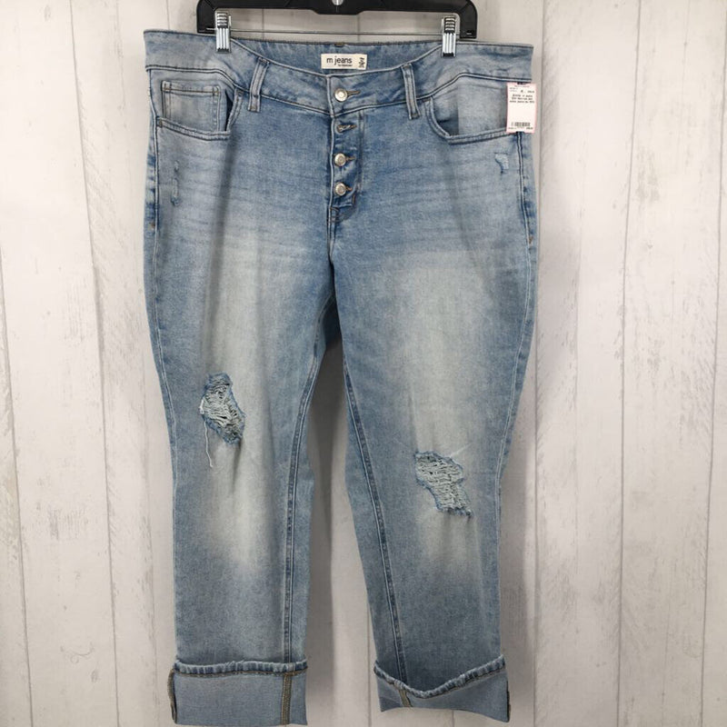 18W Mid-rise slim ankle jeans