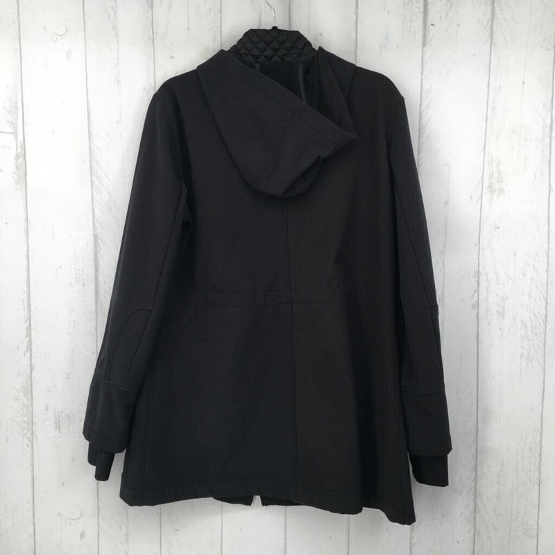 L Hooded nylon jacket