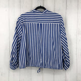 XL Striped balloon slv top