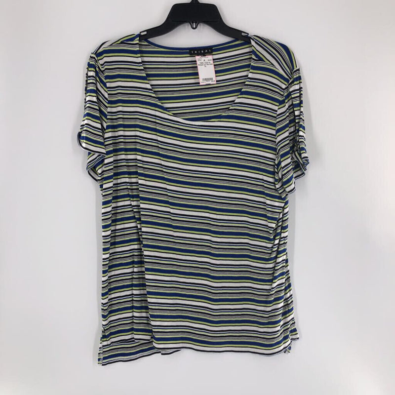 XL Striped s/s tee