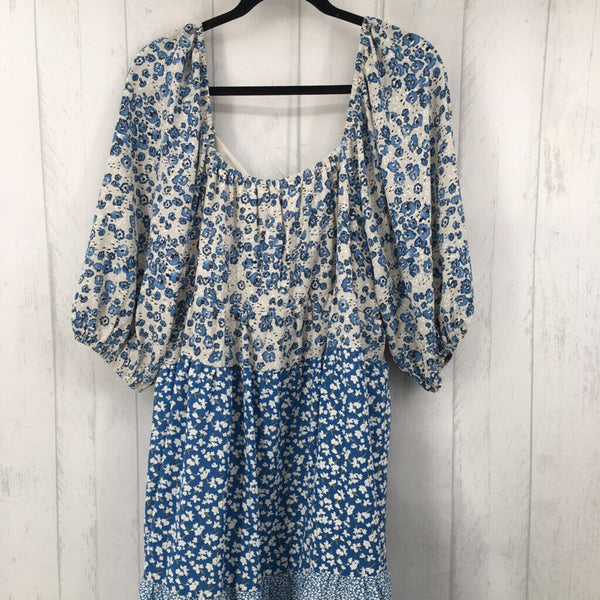 XL Flo print tiered dress