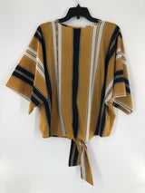 M Striped dolman top